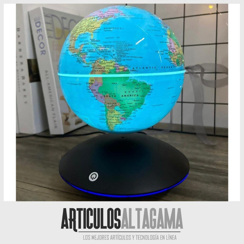 Imagen 5 de 8 de Lampara Led Globo Terraqueo Flotante Mundo Levitador 3d