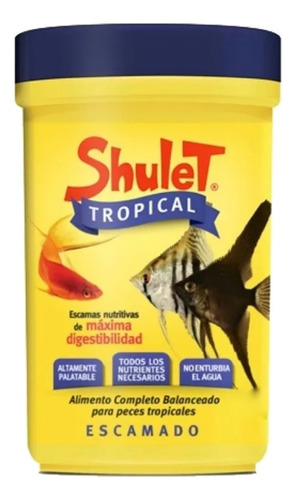 Shulet Tropical 40g Alimento Peces Escamas Pet & Fish