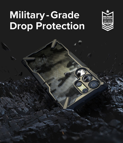 Imagen 3 de 6 de Funda Para Samsung S23 Ultra Ringke Fusion X Design Camo
