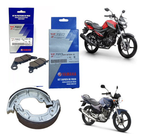 Kit Patim Lona Pastilha Factor Ybr 125 2009 Até 2016