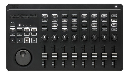 Controlador Compacto Usb Midi Color Negro Korg Nanoktrl-st