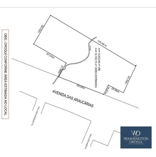 Imagem 5 de 5 de Área À Venda, 13622 M² Por R$ 3.405.740,00 - Thomaz Coelho - Araucária/pr - Ar0049