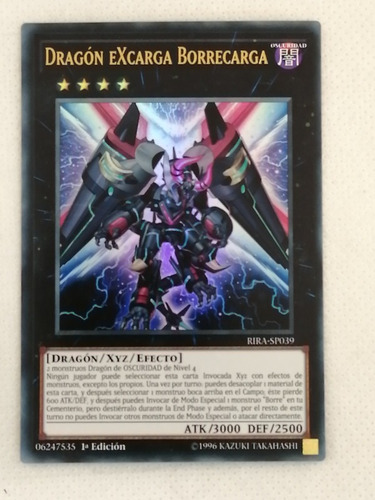 Ultra Xyz Yugioh Dragon Excarga Borrecarga