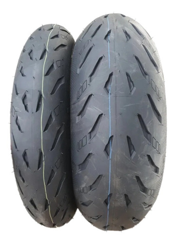 Par Pneu Power 5 Z750 Z1000 Cbr R1 Zx10 190/55-17 120/70-17