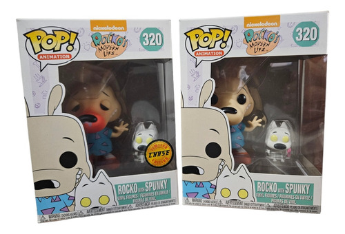 Funko Pop 320 Rocko With Spunky Chase Y Versión Normal 2pz