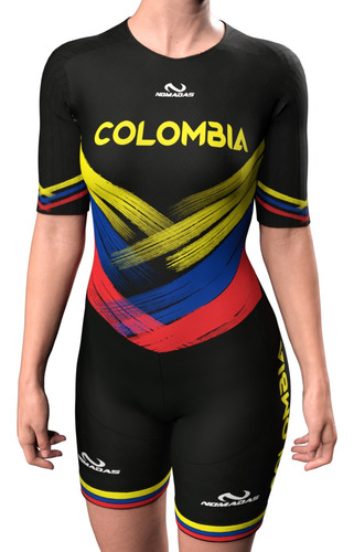 Colombia Uniforme Para Patinaje Unisex Semi-pro Licra Trusa