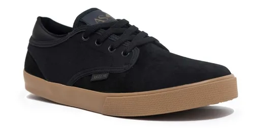 Zapatillas Urbanas Hombre Nauticas Lona Cuero Panchas