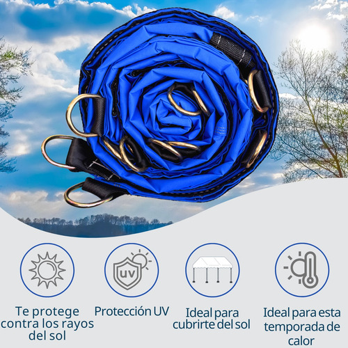 Lona Sombra 4x6 M Tela Para Sol / Lluvia Multiusos