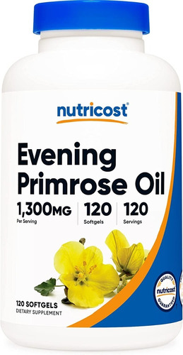 Nutricost Evening Primrose - Aceite De Onagra Puro X1300mg