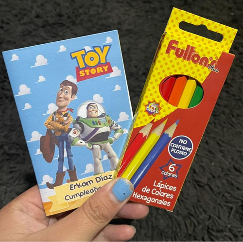Mini Libros Para Colorear Más Lápices X10 Souvenir