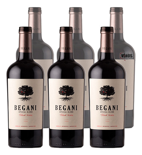 Vino Begani Reserva Red Blend Lamadrid 750 Ml X6 Unidades