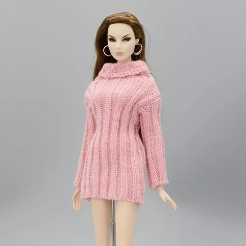 Blusa Vestido Luxo P/ Boneca Barbie Fashion Royalty Roupa Cz