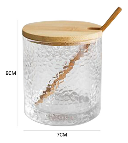 . 5 Tarro De Especias De Estilo Japonés Con Tapa De Madera,