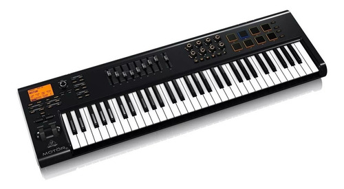 Teclado Controlador Midi Behringer Motor 61 + Color Negro