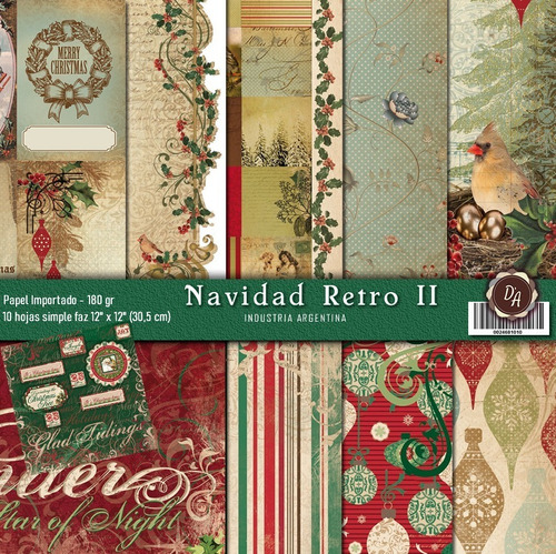 Colección Navidad Retro 2 Scrapbooking X10 D' Arteche Crafts