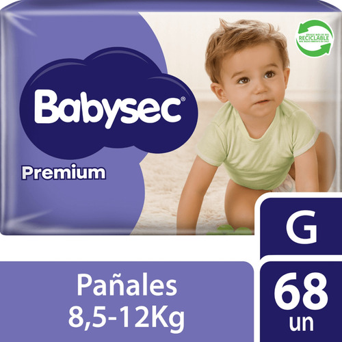 Babysec Premium Flexiprotect Pañales De Bebé 68 Un G