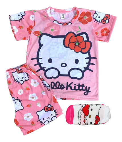 Pijama Infantil Niño Niña Animado Personajes Dibujo Medias