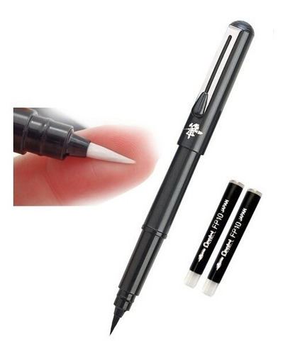 Imagen 3 de 3 de Pincel Recargable Pentel Pocket Brush Pen Mas 2 Repuestos