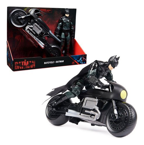 The Batman Batcycle + Batman 29cm Spin Master