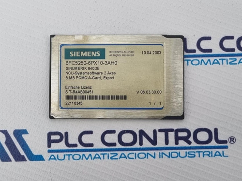 Siemens 6fc5250-6px10-3ah0 Sinumerik 840de