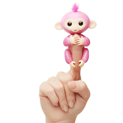 Mono Mascota Bebe Interactiva 2tone Fingerlings Rosa