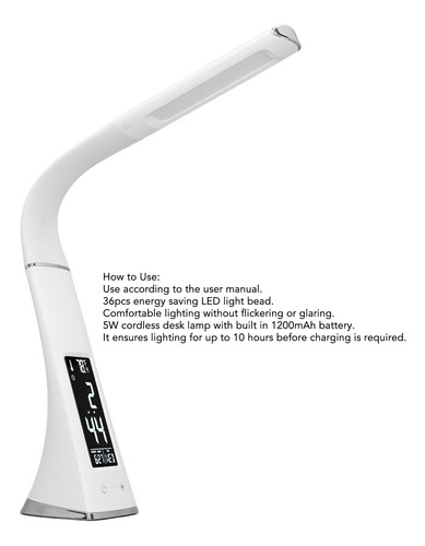 Escritorio, Pantalla Digital Led, Cuello De Cisne, Control T