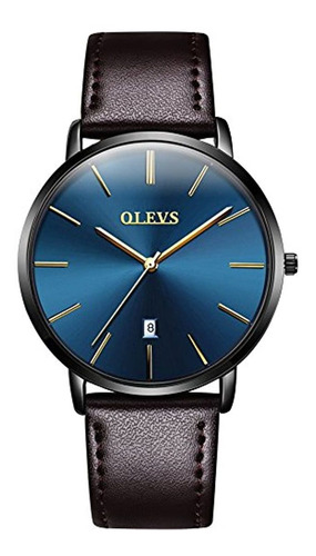 Olevs - Reloj De Pulsera Para Hombre, Minimalista, Ultrafino