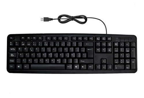 Teclado Antideslizante Conectar A Computador Usb Cable