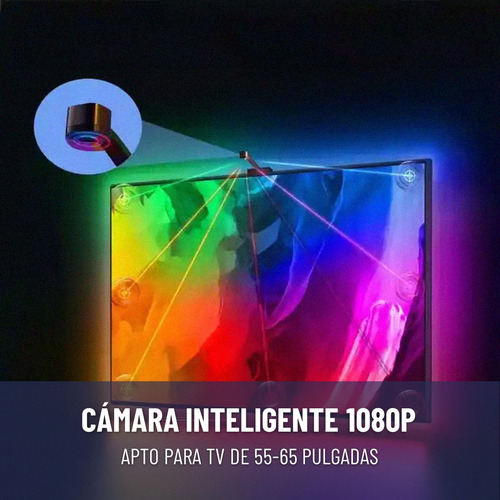 Retroiluminacion Tv Led Rgbic Color De La Luz Multicolor