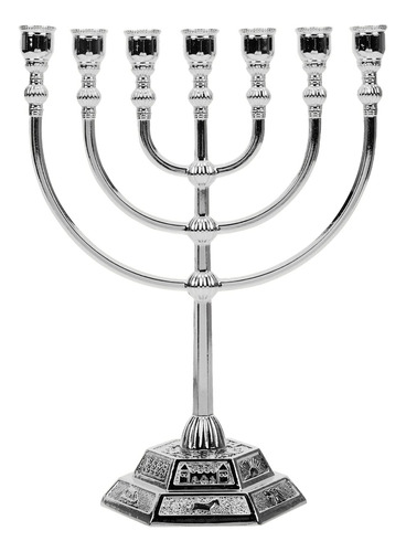 Besportble Vela De 7 Ramas Menorá Israel Jerusalén Templo 