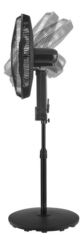 Ventilador De Pedestal Omnibreeze 4 Velocidades 1.14 M 60 Negro Negro Plástico 5