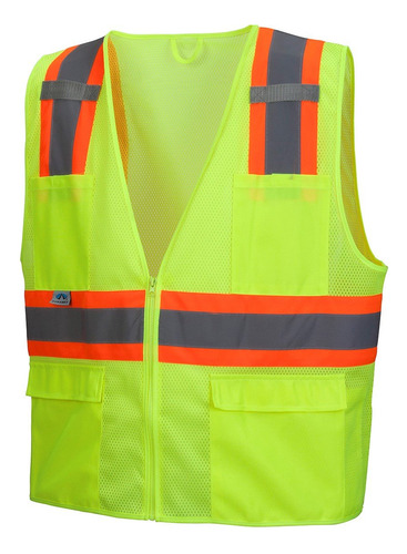 Chaleco Seguridad Pyramex Hi-viz All Mesh Cinta Reflectante