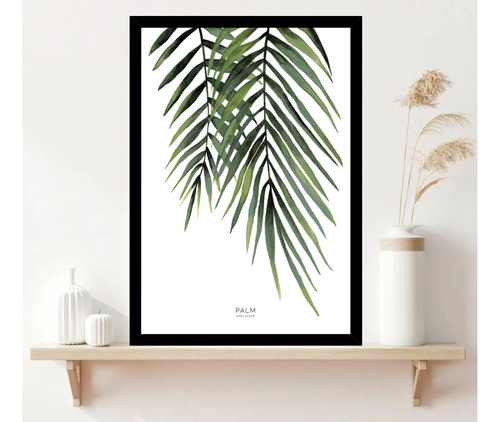 Cuadro Nordico Hojas Monstera Botanica Moderno 