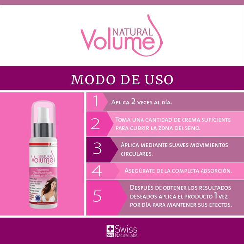 Imagen 4 de 9 de Natural Volume - Incrementa Busto / Pecho Paquete 60 Dias