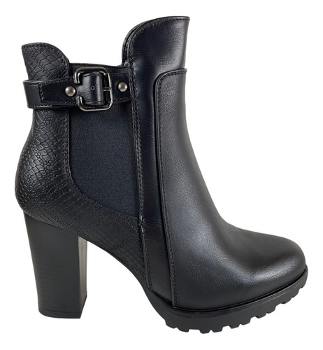 Botin Via Uno Negro Numero 35 Al 40 Liquidacion 12084404