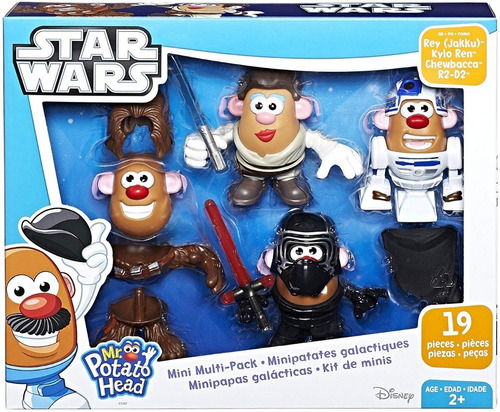Mr. Potato Head Star Wars Kylo Ren, Chewbacca, R2, Rey Jakku