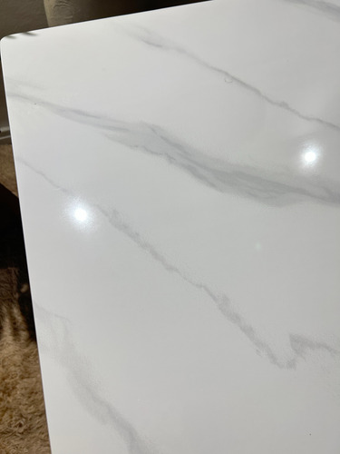 Juego Comedor Mesa Bulnes Neolith 120cm + 4 Thea Nordicas Gris Oscuro Pana