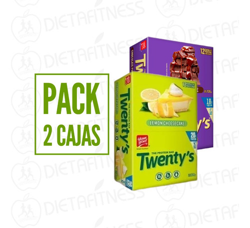 24 Twenty's 12 Chocolate Fudge + 12 Lemon Dietafitness