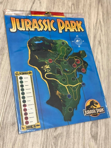 Mapa Jurassic Park Jurassic World Dinosaurios Prop