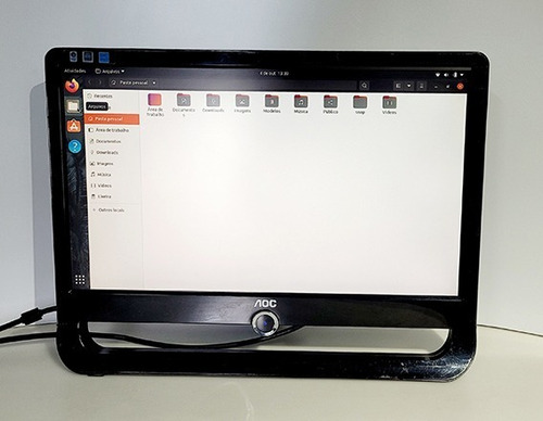 Imagem 5 de 8 de Monitor Lcd 18.5 Aoc F19l Wide Vga / Dvi - Ver Descrição