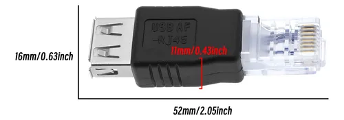 4 Unids Ethernet A Usb Adaptador Usb 2.0 Hembra A Rj45 Ether