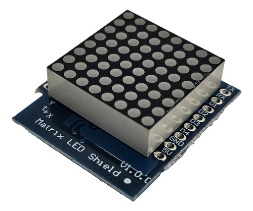 Matriz De Leds 8x8, Con Integrado Tm1640, Wemos Shield
