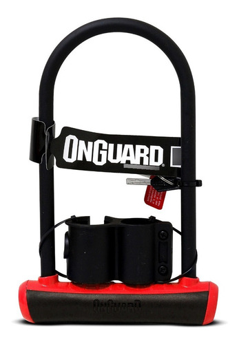 Candado Bicicleta U On Guard Acero 230 X 115 Mm Neon Soporte