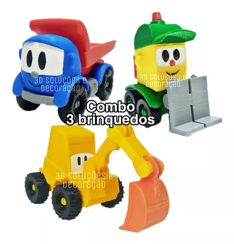 Combo 03 personagens o Caminhão, Brinquedo impressão 3D.