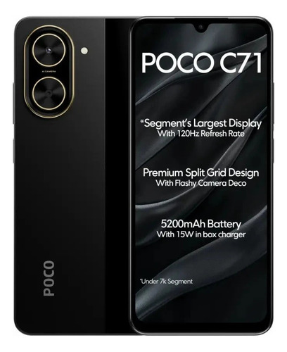 Xiaomi Smartphone Poco C71 128gb Rom/4gb Ram + Buds 4 Active + Watch 5 Active