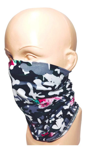 Bandana Tipo Buff Mascara Moto Ciclismo Pesca Erdl Flor Env