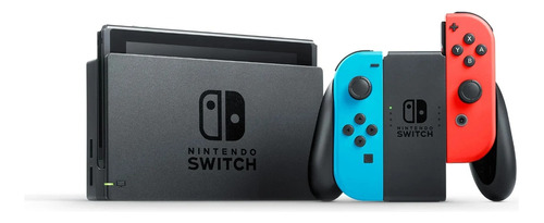  Nintendo Switch Standard - Rojo Neón, Azul Neón (con Juego)