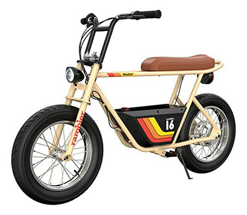 Minibicicleta Eléctrica  Rambler 16 De 36 V Con Estilo Retro