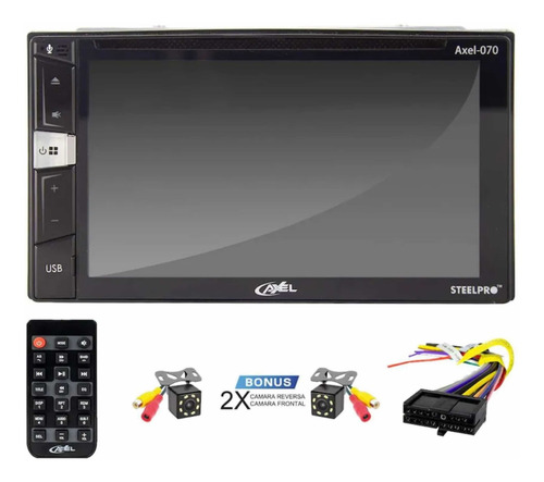 Imagen 6 de 6 de Autoestéreo Steelpro C/cd Axel-070 De 6.2 Bt Ios/android