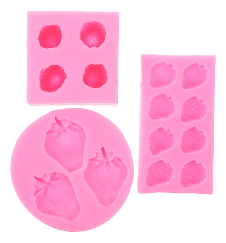 Molde De Fresa Simulado, 3 Piezas